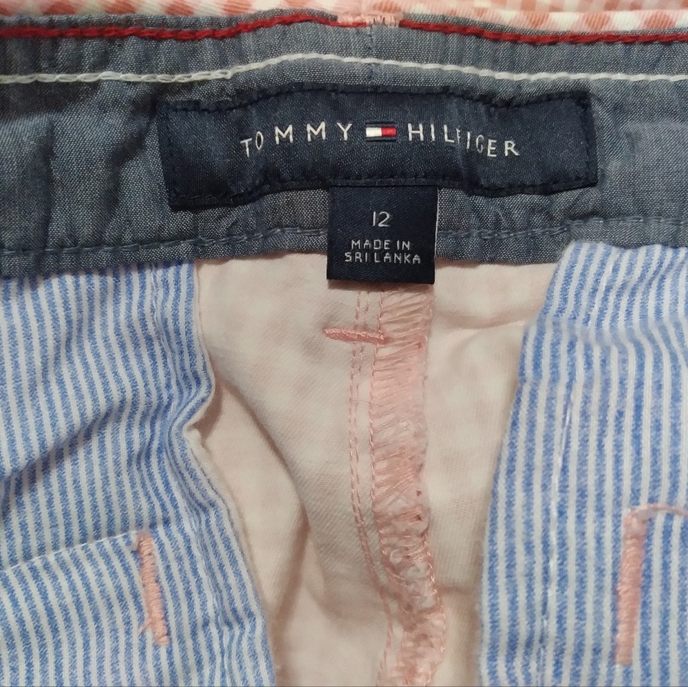 Tommy Hilfiger Red Checkered Ankle Pants - Picture 8 of 9